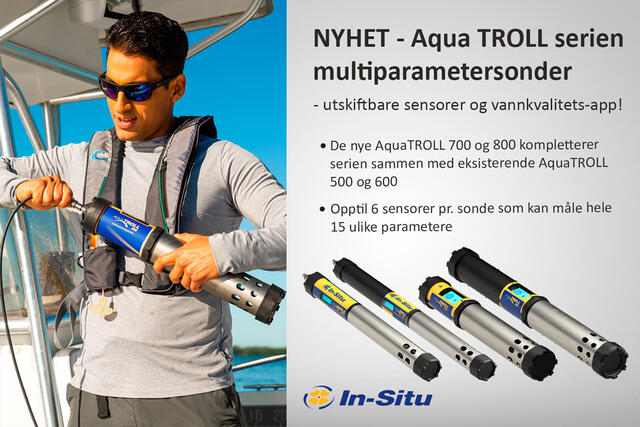 Nå med utskiftbare sensorer og vannkvalitets-app! De nye AquaTROLL 700 og 800 kompletterer serien sammen med eksisterende AquaTROLL 500 og 600.

